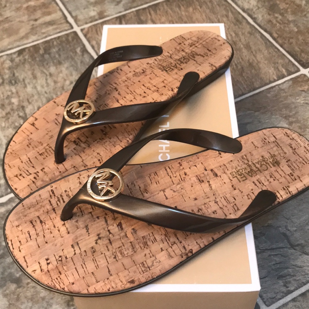 Michael Kors Jet Set Jelly Flip Flops